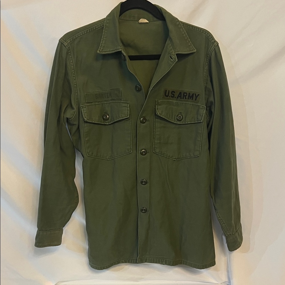 Vintage Olive Real Military Field Jacket / Shirt